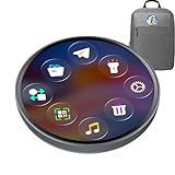 Insignia de pantalla digital, pin magnético para pantalla táctil, broche electrónico ABS de 2.17 pulgadas con carga USB, accesorio de foto de video, divertido dispositivo portátil con pantalla HD, pin