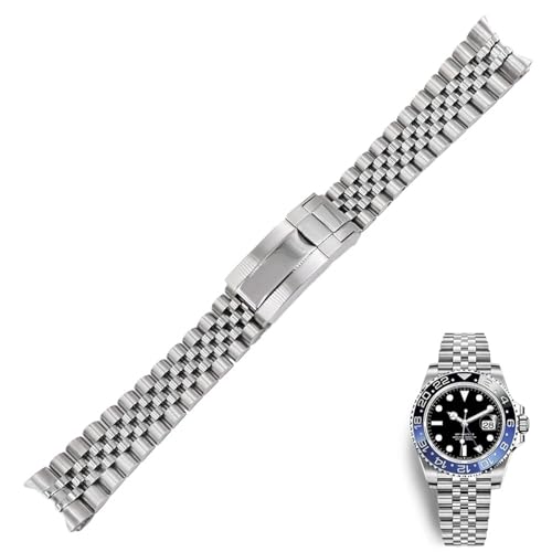 Bracelet acier inoxydable pour Rolex GMT Master II 20 mm fermoir Oyster montre