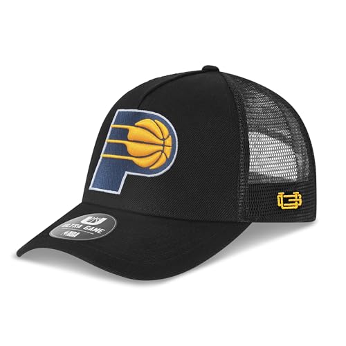 Image of Ultra Game Men's NBA Official Snap Back All Around The World Trucker Baseball Cap Hat