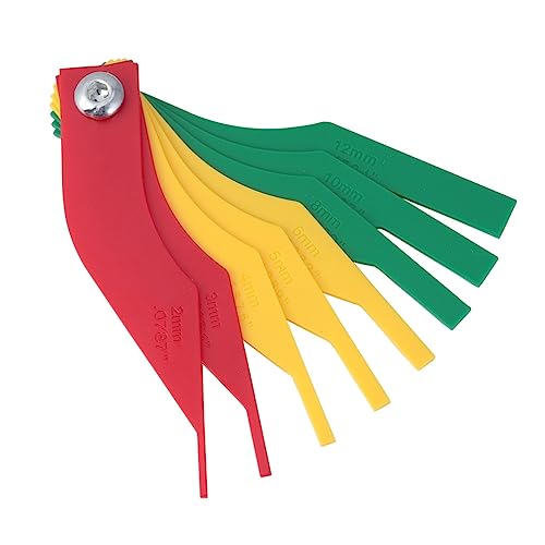 Cabilock Brake Pad Scale Thickness Brake Pads Tools Wheel Measuring Tool Brake Gauge Brake Measuring Tool Brake Pad Measuring Gauge Brake Meter Brake Pad Measuring Tool Brakes Car Plastic