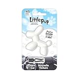 Little Pup 96601 New Car Scent Car Air Freshener Clip Provides Long-Lasting Freshness in a Compact Design, Fights Odors for up to 45 Days, Cute Car Odor Eliminator, Non-Toxic, Pack of 1