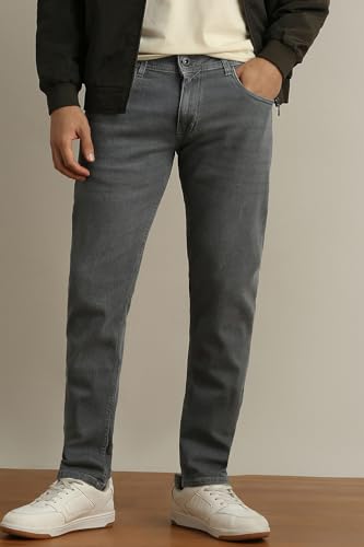 Image of Peter England Men's Skinny Fit Jeans | Denim | Casual Wear | Stylish Bottoms