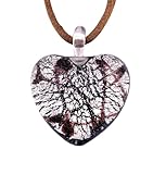 Motif cœur fait à la main : beau cœur en verre soufflé mesurant environ 2,5 cm x 2,5 cm