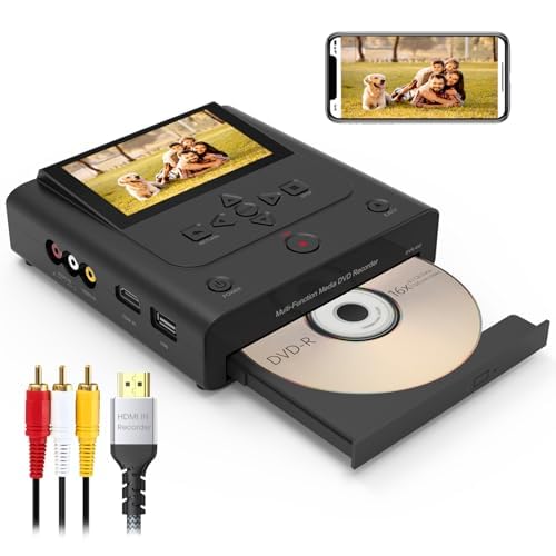 All-in-One Standalone VHS to DVD Converter - No PC Needed