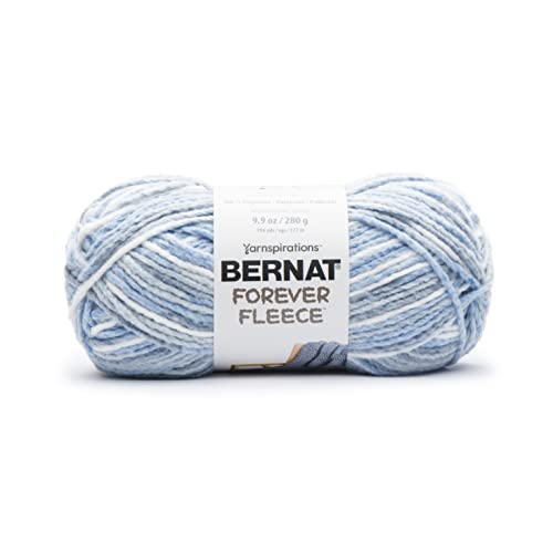 Image of Bernat Forever Fleece Rain Yarn - 2 Pack of 280g /9.9oz - Polyester - 6 Super Bulky - 194 Yards - Knitting /Crochet