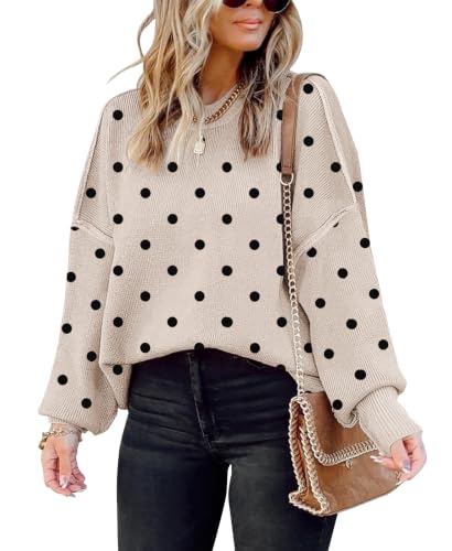 Image of Womens Oversized Sweaters Fall 2026 Fashion Clothes Colorblock Knit Tops