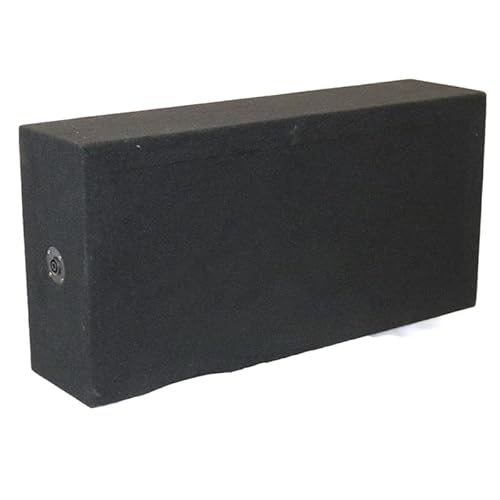 Premium Quality 10-In Empty Twin Speaker Enclosure Black For Two 10-In Woofers Pre Cut Wire Holes Pre Cut 1-In Terminal Hole Durable Carpet Finish 5/8-In Mdf Deejay Led Chuchera10Black #TOP3