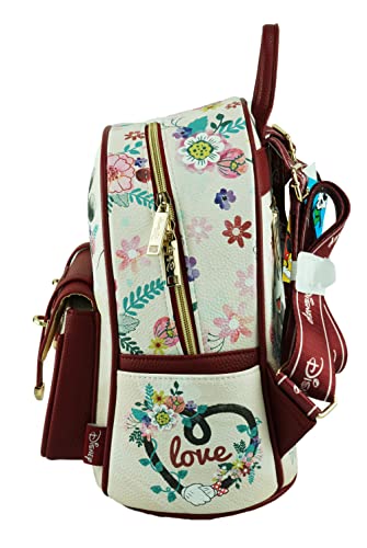 Wondapop Disney Mickey And Minnie Mouse 11" Vegan Leather Fashion Mini Backpack #TOP6
