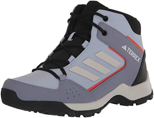 adidas Terrex Hyperhiker Mid Walking Shoe, Blue Dawn/Grey One/Solar Gold, 13 US Unisex Little Kid