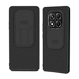 XTCASE für Xiaomi Redmi Note 15 Pro Plus 5G Hülle Kameraschutz Handyhülle - Kamera Schutz mit Schieber, Premium Hybrid PC + TPU rutschfest Stoßfest Kratzfest Schutzhülle - Schwarz