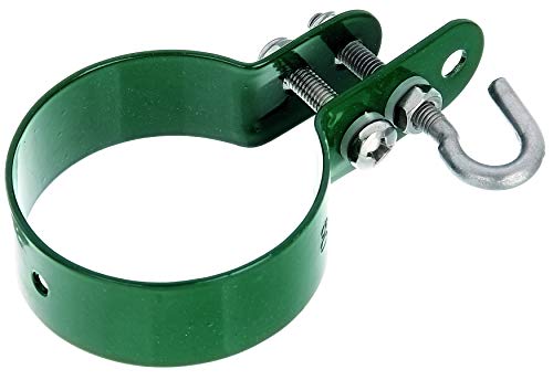 Clamp for Mesh-Bracing Rods Galvanised Plastic-Coated Green, 60 mm