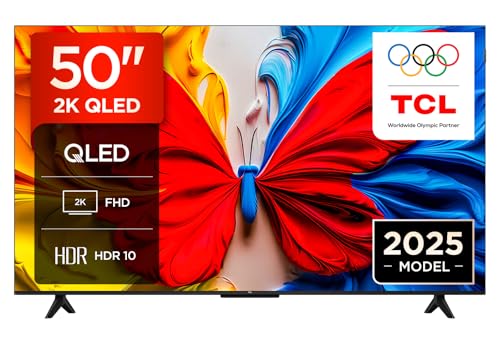 TCL 50S5K-UK – 50” Full HD Smart QLED Direct LED TV with Android TV​ & HDR - Compatible with Google Cast & Google Home, Slim Design