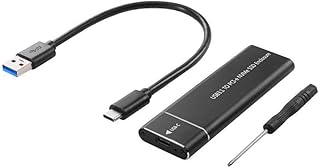 Ieegkit M.2 NVMe SSD Enclosure Adapter 10Gbps USB C 3.1 Gen2 NVMe Case External Enclosure NVMe Reader NVMe Case Black