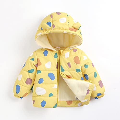 Toddler Baby Winter Coat Little Boys Girls Fleece Lined Padded Jacket Cute Ears Cartoon Hooded Outerwear with Pockets2