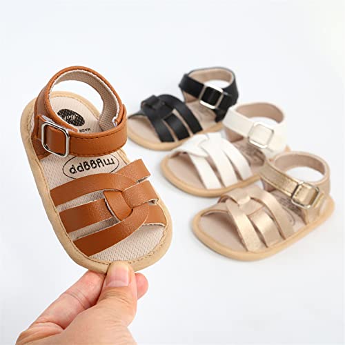 Image of RVROVIC Baby Boys Girls Sandals Premium Soft Anti-Slip Rubber Sole Infant Summer Outdoor Shoes Toddler First Walkers