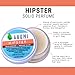 Aromi Hipster Solid Perfume | Earthy, Fruity Fragrance, Vegan, Cruelty-free, Patchouli, Vanilla, Peach Scent, Wax, Women's Gift, Stocking Stuffer (Hipster)