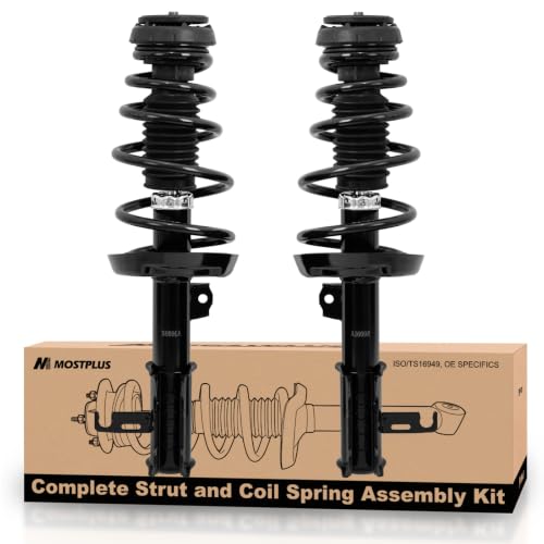 MOSTPLUS Front Struts Complete Assembly Compatible for 2012-2015 Chevy Cruze 1.8L 1.4L Shocks Absorber w/Coil Spring 372664 372663 Pair