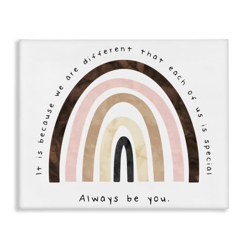 Stupell Industries Always Be You Rainbow, 24 x 30 Inch Canvas Wall Art