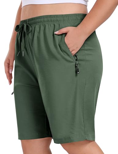 Amazon.com: MoFiz Women's Plus Size Golf Shorts Quick Dry Hiking