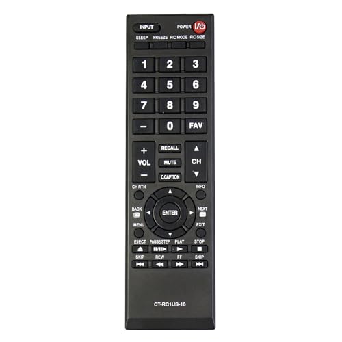 Beyution CT-RC1US-16 Replacement Remote Control Fit for Toshiba TV 43L310U