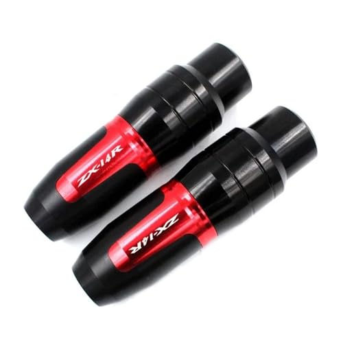 Cadre Crash Pads Sliders pour ZZR1400 en Alu CNC Haute Résistance Rouge
