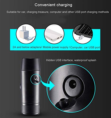 Coffee Grinders Portable Espresso Machine Capsule One-Button Operation Coffee Machine for Outdoor Sports/Home/Office Compact Travel Coffee Maker - Image 4