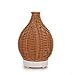Imagen de Mini humidificador de tejido de madera con forma de jarrón