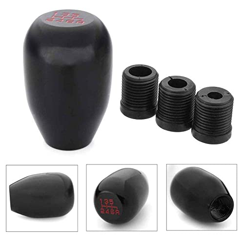 Ilovo Manual Racing Jdm Type-R 6 Speed Manual Gear Shift Knobs Replacement Fit For Universal Most Of Vehicle(Black) #TOP1
