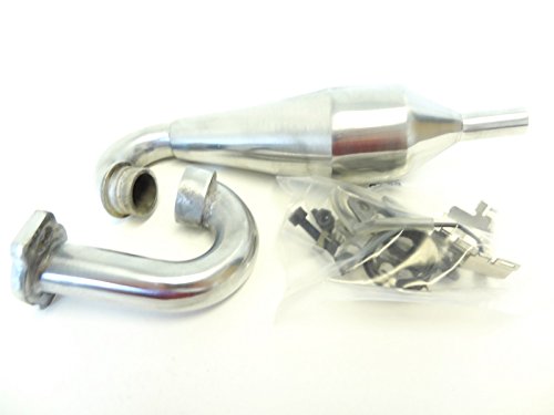 New King Motor Aluminum Tuned Pipe Fits 1/5 Scale HPI Baja 5B SS 5T 2.0 SC Rovan