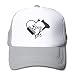Produktbild Friseur-Herrenfriseur-Liebes-Karikatur-justierbarer Ineinander greifen-Fernlastfahrer-Baseballmütze-Männer/Frauen-Hip Hop-Hut schön 468