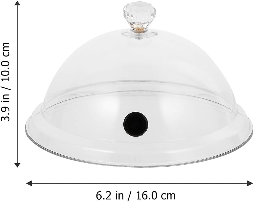 ABOOFAN Smoking Cloche Dome Cover 2pcs Lid for Smoke Infuser Cocktail Smoker Dome Smoker Smoking Infuser Smoke Infusion Accessory S