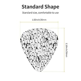 Ensemble de 12 médiators de guitare à motif de pingouins élégants pour guitare acoustique, guitare électrique… - Les Beatles, Paul McCartney, John Lennon, RIngo Starr, George Harrison Ensemble de 12 médiators de guitare à motif de pingouins élégants pour guitare acoustique, guitare électrique… – Image 4