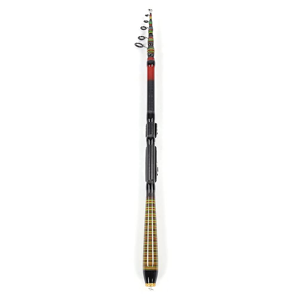 Alomejor Caña de Pescar Carbono Ligero Ligero Portátil Caña de Pescar de Hielo retráctil 1.2m / 1.5m / 2.1m / 2.4m(210CM)