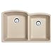 Franke ELG160VAN Ellipse Granite Undermount Double Bowl Kitchen Sink, Vanilla
