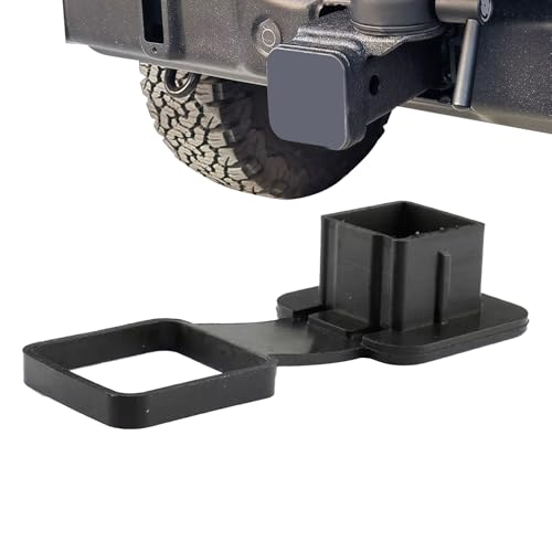 Tapa de enganche de 5 cm, tapón antipolvo de goma para enganche, accesorios de modificación de automóviles para gancho de remolque, toma trasera, camiones, viaje en coche y lavado de