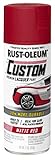 Rust-Oleum 311484 Automotive Custom Lacquer Spray Paint, 11 oz, Matte Red