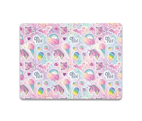 Image of MightySkins Carbon Fiber Skin Compatible With Microsoft Surface Laptop Go 3 (2023) Full Wrap Kit - Unicorn Popsicle | Protective, Durable Textured Carbon Fiber Finish | Easy To Apply | Made in the USA