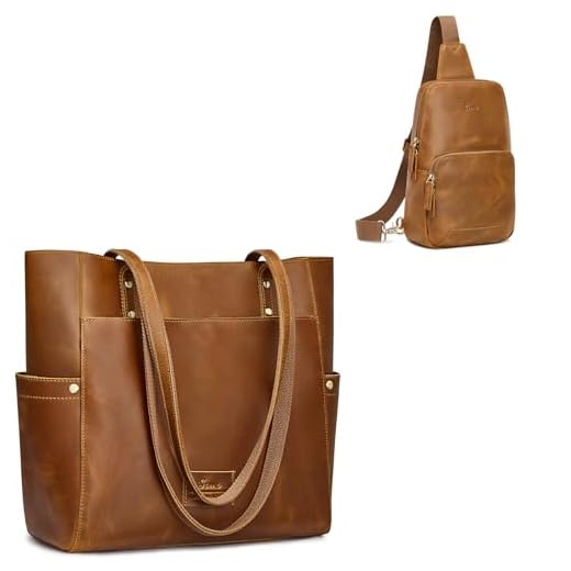 Genuine Leather Tote Bag Bundle for All