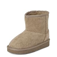 The Children's Place,Baby Girls and Toddler Classic Ankle Boots, Faux Fur Lined,Toddler,9