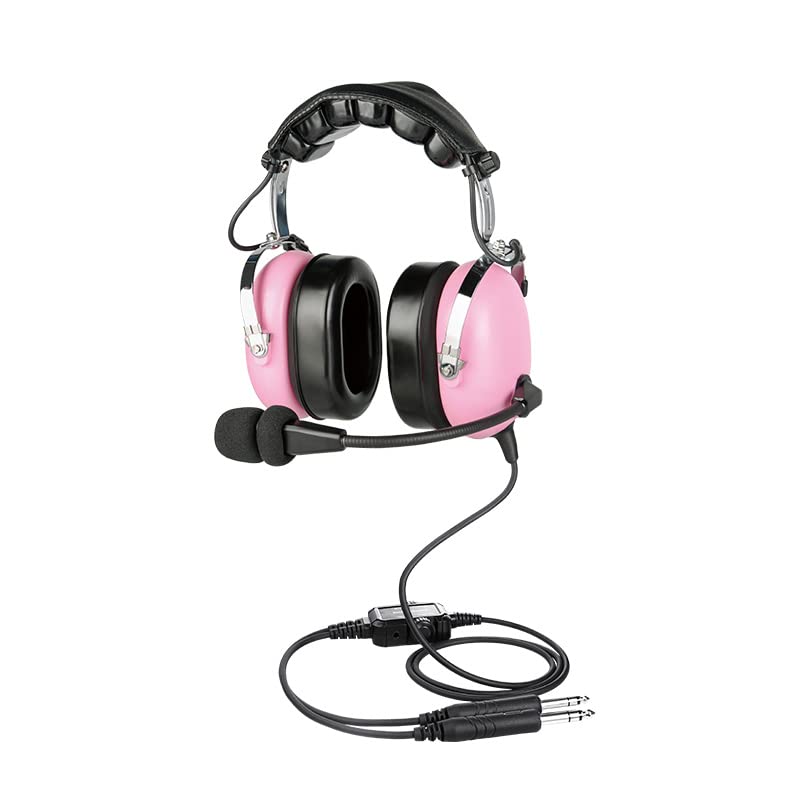 General Aviation Child Headset with Noise Canceling Mic, Mono/Stereo Switch, 3.5mm Input Jack, Include Headset Bag