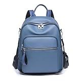 LY&SQ PU-Leder-Rucksack für Damen, Umhängetasche Wasserdicht Tägliche Mode Mehrfach Taschen...