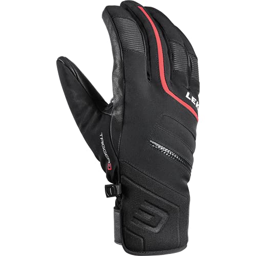 LEKI Falcon 3D Handschuhe, schwarz-rot, EU 9, 1