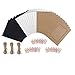 Foocho DIY Kraft Papier Cadres, Suspendus de Photo Bricolage Cadres avec des Clips en Bois et de Ficelle(30Pack,6in)