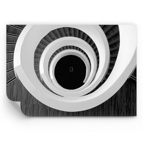 ARTTOR Papel pintado de vinilo tejido no tejido Premium Sand - Pieza Moderno Escaleras - 150x105 cm - Fotomurales Decorativos Papel tapiz fotográfico Dormitorio Para la sala - WF2AA150x105-4132