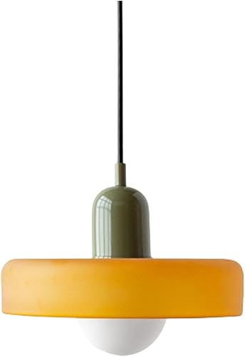 Lámpara Colgante Mid Century Modern Glass Pendant Light Retro 1-Light Ceiling Pendant Lamp Creative Single Lamp Dining Room Chandelier Vintage