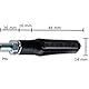 LED Mini Motorrad Blinker Shark e-geprüft schwarz universal 12V (LED Blinker, 1 Paar)