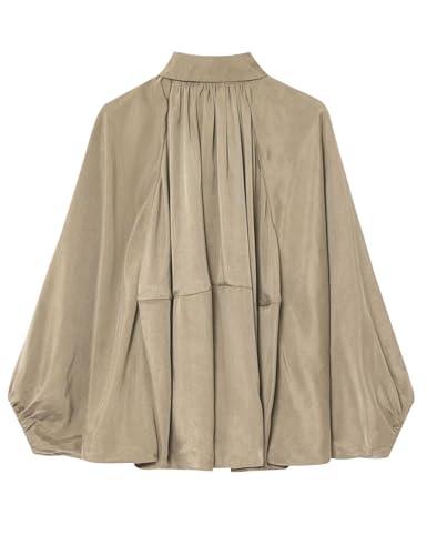 Lumister Womens Oversized Puffed Bomber Jacket Lightweight Trendy Streetwear Coat with Zip Casual Outfits2