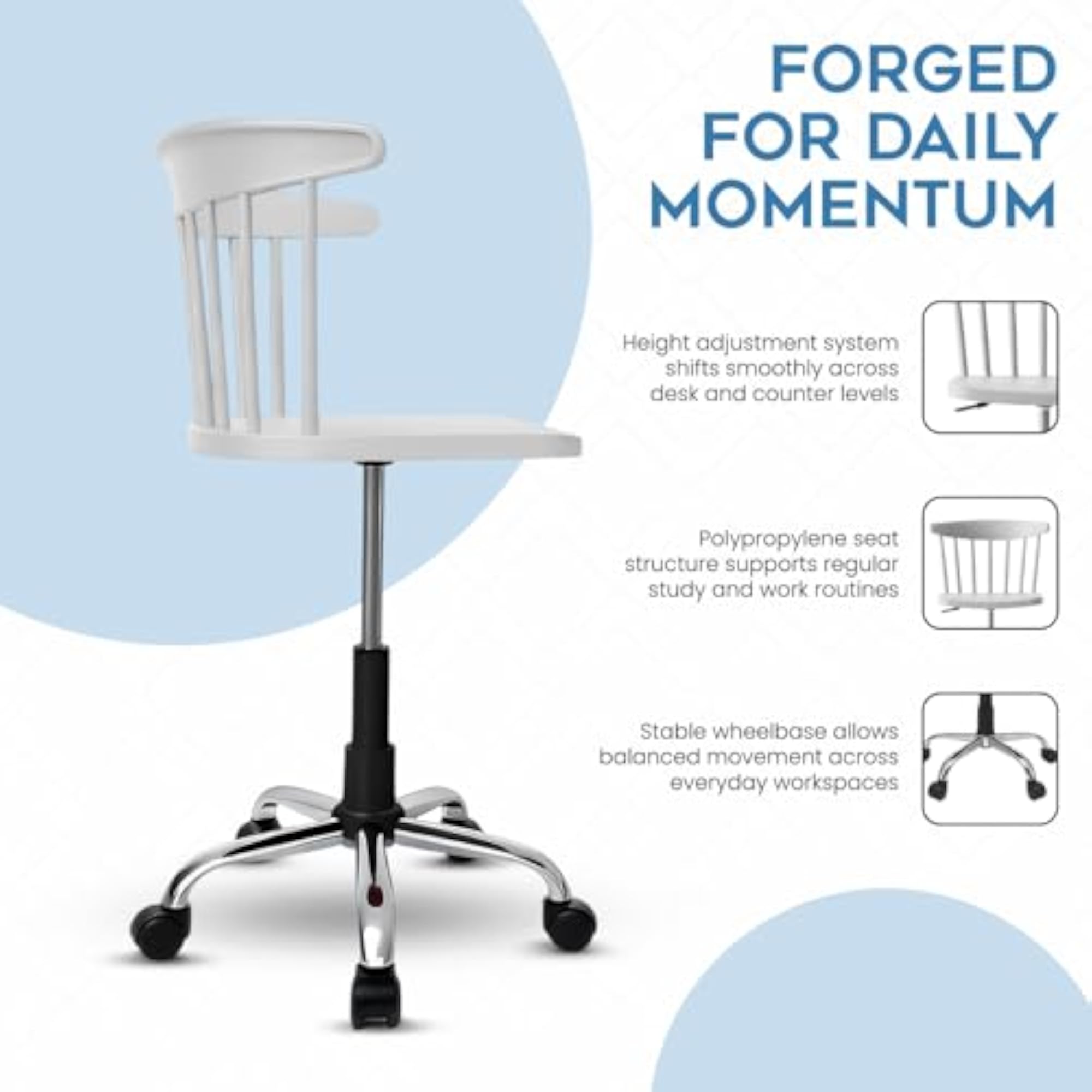 Royal Reception Chair, Height Adjustable Design