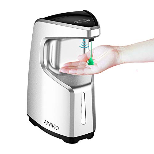 Preisvergleich Produktbild AiNiViO Seifenspender Automatisch,450ml Desinfektionsspender Automatisch,wasserdichte Basis, Arbeitsplatte / Wandmontage Seifenspender für Badezimmer, Küchen, Hotel, Restaurant