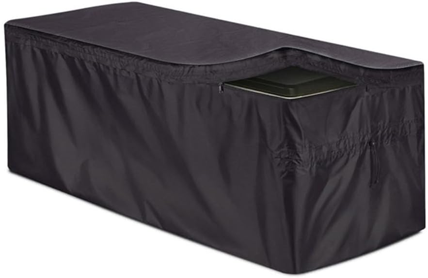 Heavy-Duty Outdoor Garden Trunk Cover - 210D Oxford Fabric with Adjustable Drawcord & Quick-Release Fasteners - Waterproof Patio Furniture Cover (Large Sizes Available)(013)